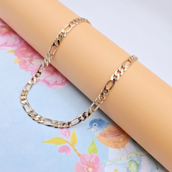 Rose Gold Link Chain Necklace for Women - 19.6 Inch Length, XPNL0075 - Picture 4 of 12